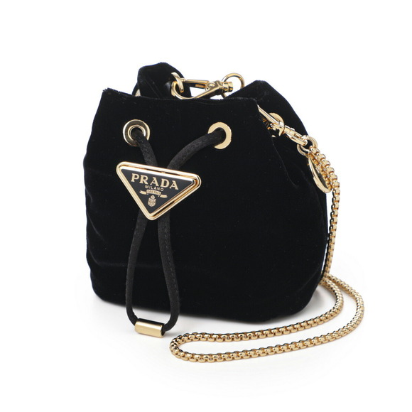 Prada Handbags - Prada VELVET PORCH Black Bag